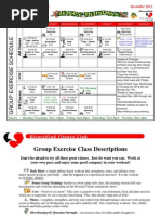 December 2012 Group Fitness Schedule