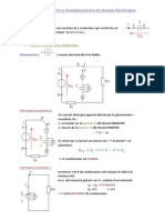 Chapitre 3 Condensateurs Et Champ Électrique