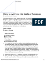 How To Activate The Seals of Solomon - Ehow