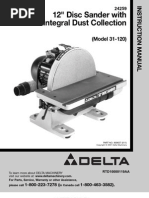 Delta Manual 12 Inch Disc Sander Model 31-120 (Not Scanned)