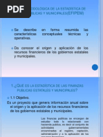 Síntesis Metodológica de La Estadística de Finanzas Publicas y Municipales (EFIPEM)