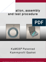 Installation, Assembly and Test Procedure: Kamos Patented Kammprofil Gasket