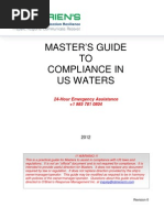 Master'S Guide TO Compliance in Us Waters: 24-Hour Emergency Assistance +1 985 781 0804