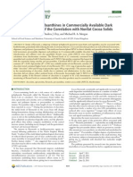 Flavanols and Methylxanthines in Commercially Available Dark Chocolate - A Study of The Correlation With Nonfat Cocoa Solids.