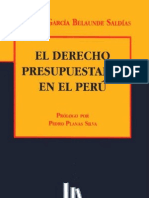 Derecho Presupuestario Domingo Garcia Belaunde Peruano