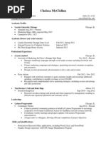 McClellanChelsea - UNIV 291 Resume