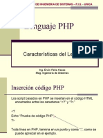 Sesion 03 - Características Del Lenguaje PHP