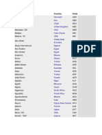 Iata City Code