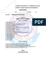 Question Bank Sub - Code: Semester: VII: IT1402 Middleware Technologies