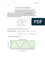 Half-Wave RL Circuit With A Free-Wheeling Diode