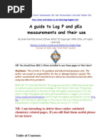 A Guide To Log P and Pka Measurements and Their Use