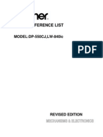 Brother DP-550CJ, LW-840ic Parts Manual