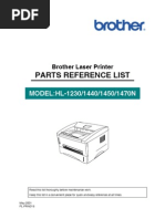 Brother HL-1230, 1440, 1450, 1470n Parts Manual