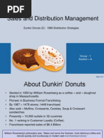 Dunkin Donuts - Group 1 - Sec A