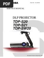 Toshiba TDP-S20 Service Manual