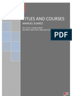 Titles and Courses