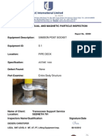 International Limited: Report of Visual and Magnetic Particle Inspection