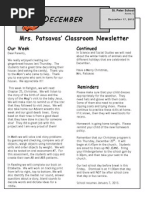 Kindergartennewsletter