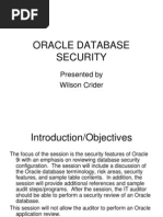 Oracle Database Security: Presented by Wilson Crider