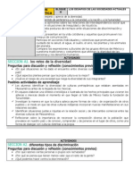 Bloque 3 Dosificación de Contenidos Civica 6° Grado