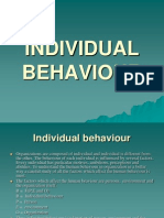 Individual Behavior