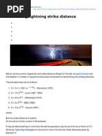 Electrical Engineering Portal - Com Calculating Lightning Strike Distance