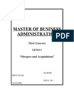 Master of Business Administration: Third Semester MF0011