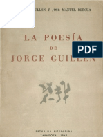 La Poesía de Jorge Guillén (Dos Ensayos)