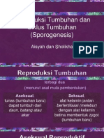 Reproduksi Tumbuhan Dan Siklus Tumbuhan (Sporogenesis)