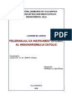 Pelerinajul Ca Instrument Eficient Al Misionarismului Catolic