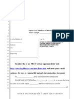 Sample Petition To Confirm Arbitration Award For California