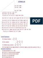 Maths Formulas