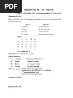 Explanation of UGC NET LAW