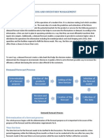 Demand Forecast Process and Inventory Management