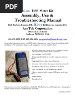 Assembly, Use & Troubleshooting Manual: ESR Meter Kit