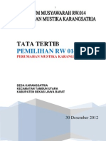 Tata Tertib Pemilihan Ketua RW.014