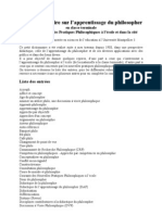 Tozzi - Dictionnaire de L'apprentissage Du Philosopher en Classe de Termina