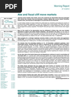 Abe and Fiscal Cliff Move Markets: Morning Report