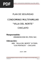 Plan de Seguridad Condominio Villa Del Norte