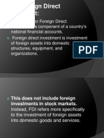 FDI / Foreign Direct Investment