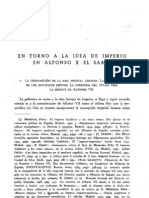 En Torno A La Idea de Imperio en Alfonso X El Sabio