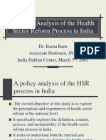 Health Sector Reform in India