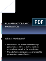 Human Factors and Motivation