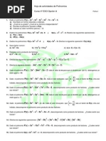 Actividades de Polinomios Reducida .4ºESO