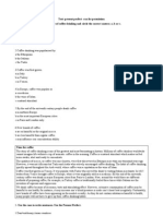 Test: Present Perfect-Can For Permission 1-Read The Article About The History of Coffee Drinking and Circle The Correct Answer, A, B or C