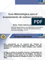 Levantamiento de Indicios Biologicos (PGR)