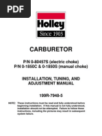 Holley Carburetor 1850