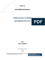 MK Kebijakan Dividen