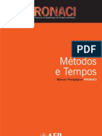 PRONACI Manual Métodos e Tempos