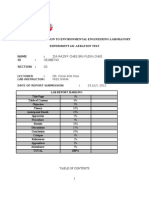 EXPERIMENT 6 Aeration Test